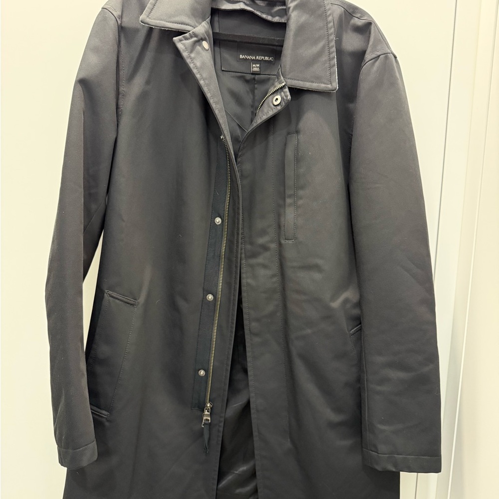 Banana Republic Charcoal Men's Trench Coat